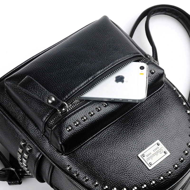 

Fashion Rivet Cute Backpack Women Small Mini Backpack Leather Designer Travel Backpack for Women 2020 Backpacks for Teenager New