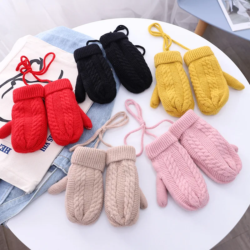 3 шт./компл. зимняя вязаная шапка для малышей шарф перчатки комплект мальчиков и