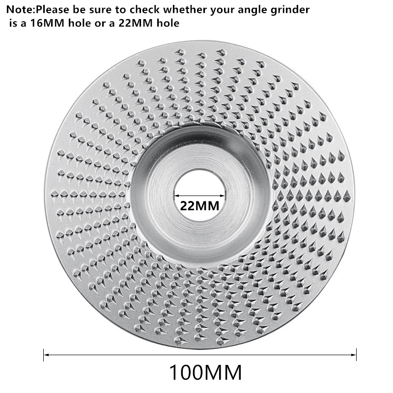 

CN High Quality Woodworking Grinding Wheel Rotary Disc Sanding Wood Carving Tool Abrasive Disc Tools For Angle Grinder 16/22MM