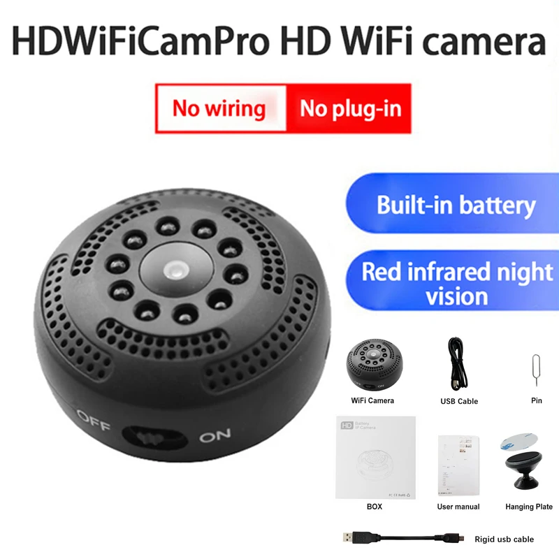 

IP-камера видеонаблюдения MC65, 1080P, Wi-Fi, без инфракрасного ночного видения