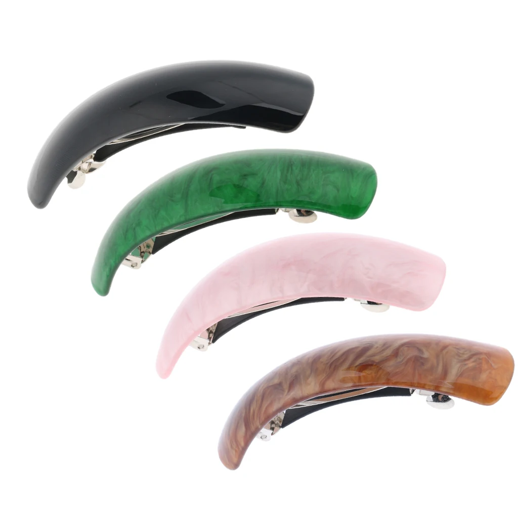 

Pack of 2 Women Fashion Leopard Hair Barrette Clip Ponytail Holder, Automatic