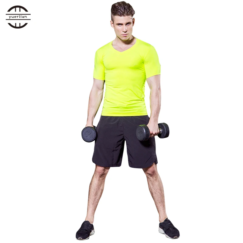 Мужские быстросохнущие рубашки для фитнеса Рашгард Мужской теннис баскетбол