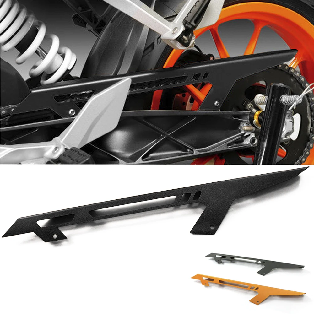 1 шт. черная/оранжевая Защитная крышка масленки цепи мотоцикла для DUKE125 200 250 390 RC 125
