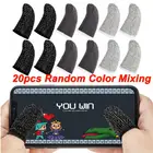 Игровые наконечники для пальцев 20 шт., дышащие напальчники для PUBG, мобильных игр, сенсорных экранов, напальчники, игровые аксессуары, случайный цвет