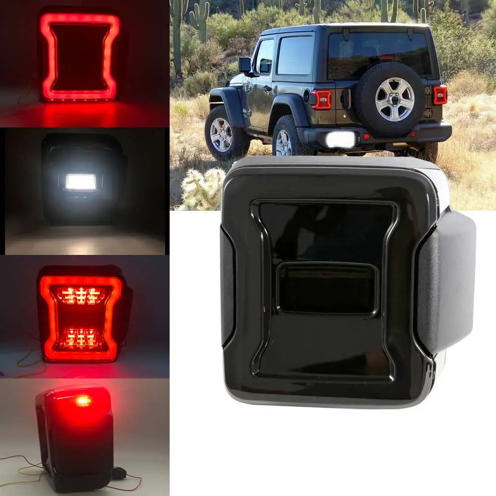 Новые светодиодсветодиодный задние фонари s Wrangler JL стоп-сигнал заднего хода