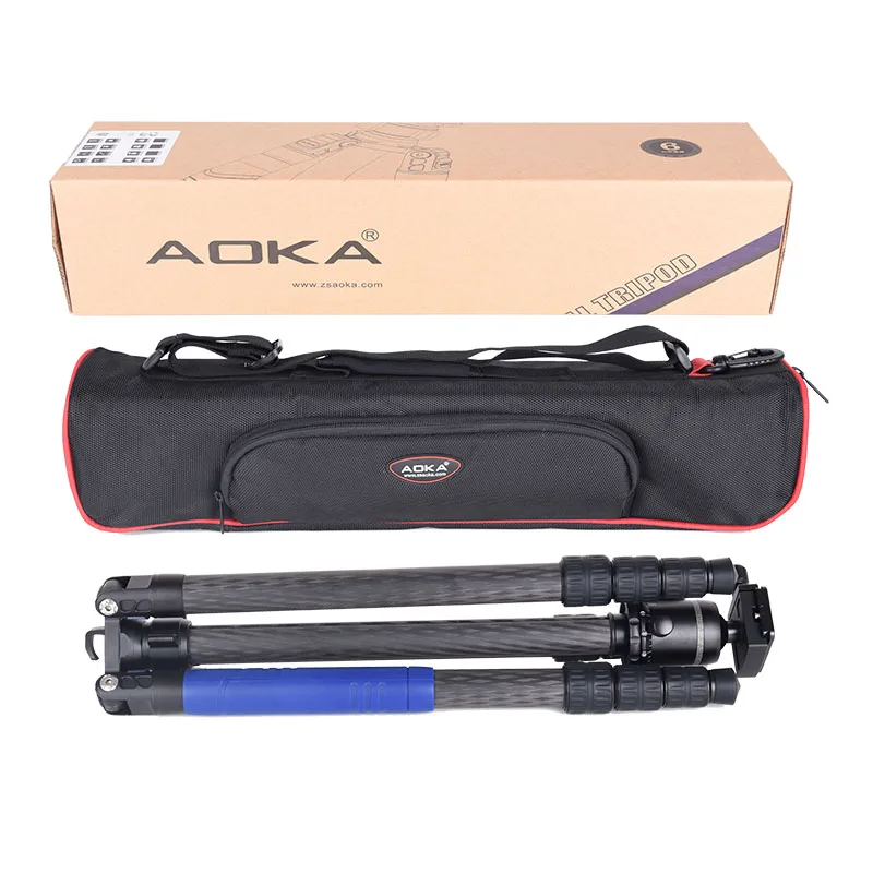 AOKA KU254C + KK33 загрузка 13 кг углеродное волокно легкий компактный низковесный штатив