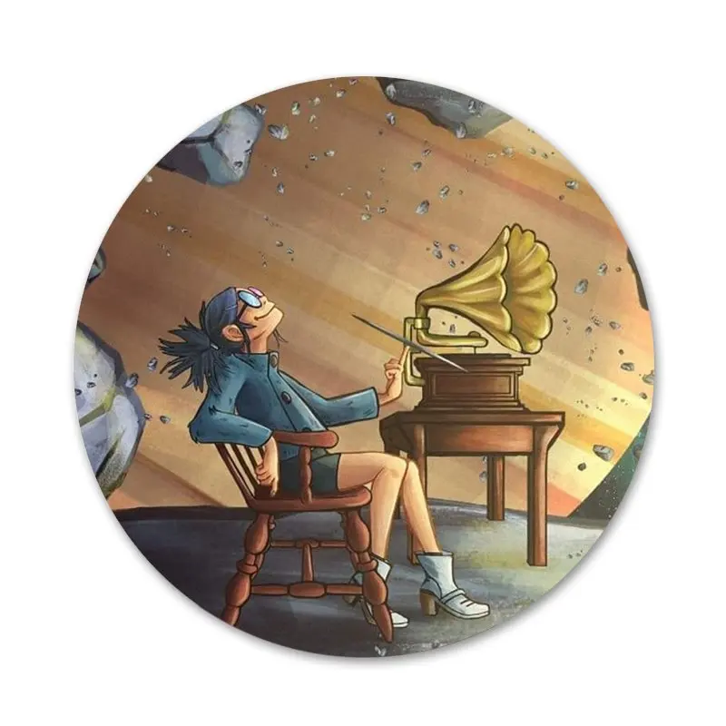 Gorillaz лодка Illust музыка Значки Металлические для фотографий | Дом и сад