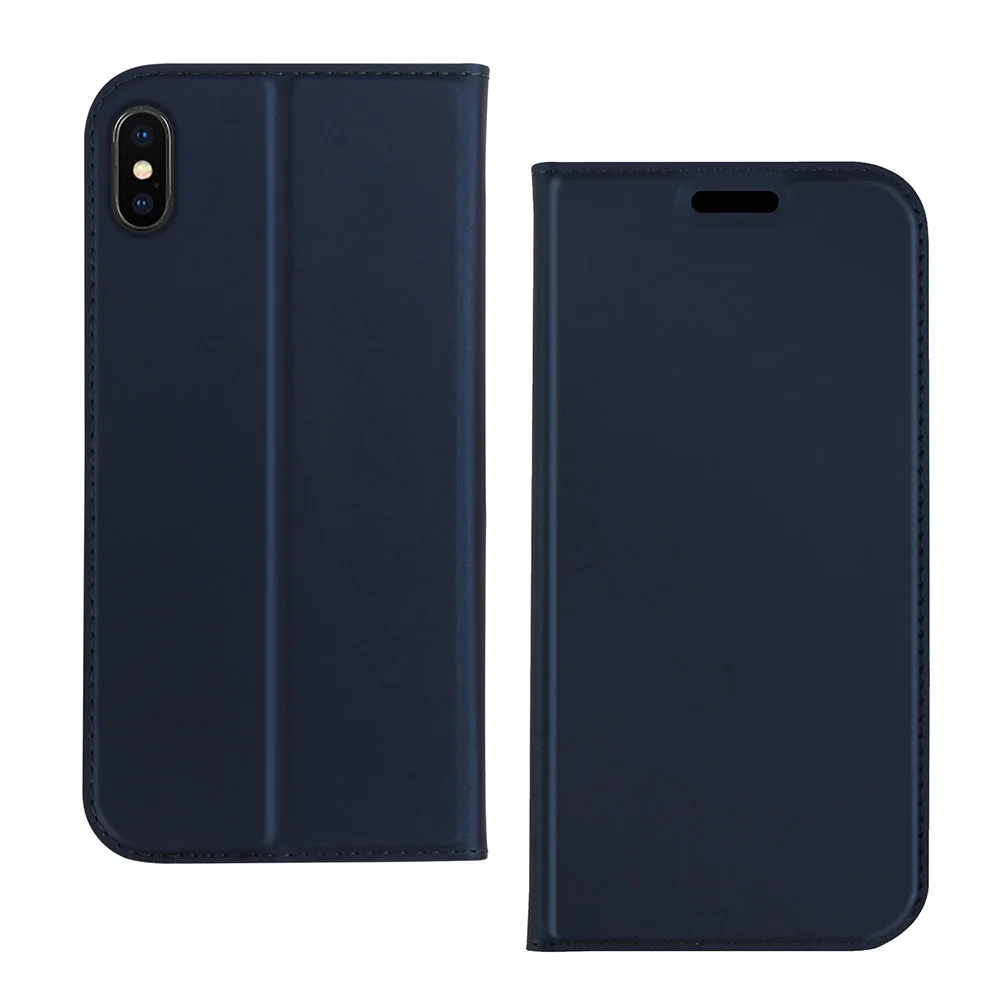 Роскошный кожаный чехол-книжка для IPhone XR, XS, Max, SE, кошелек, чехол-книжка для IPhone X, 6, 7, 8 Plus, 11 Pro, Max, чехол для телефона - Цвет: Синий