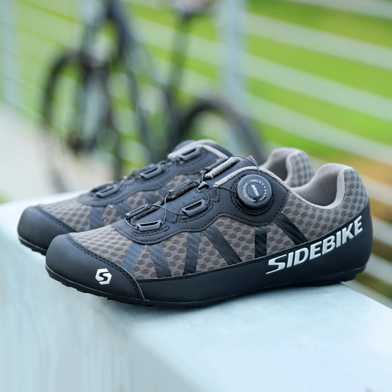 Sidebike mtb shoes mountain bike non-lock leisure road bike cycling shoes men women ultralight 565g breathable non-slip