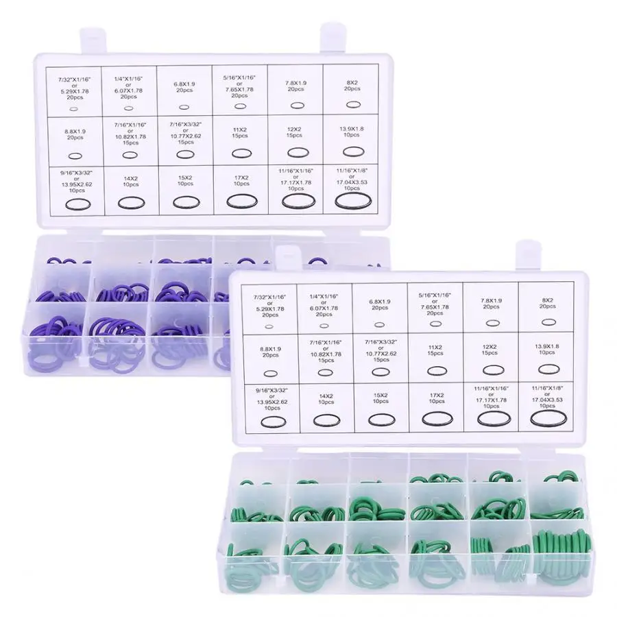 270 шт резиновое уплотнительное кольцо набор прокладок комплект Автомобильный