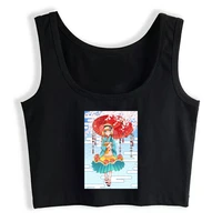 crop top women a girl with japanese style costume harajuku tank top women casual women clothes
