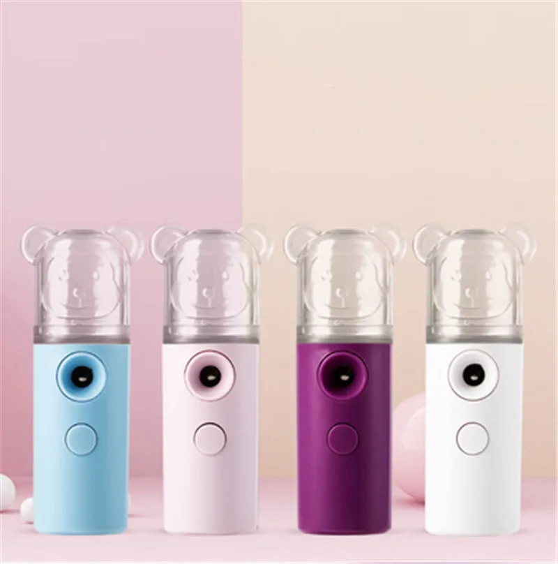2020 Portable USB Indoor Air Humidifier Rechargable 30ML Water Ultrasonic Charging Diffuser Milk Essential Oil Steamed Facial