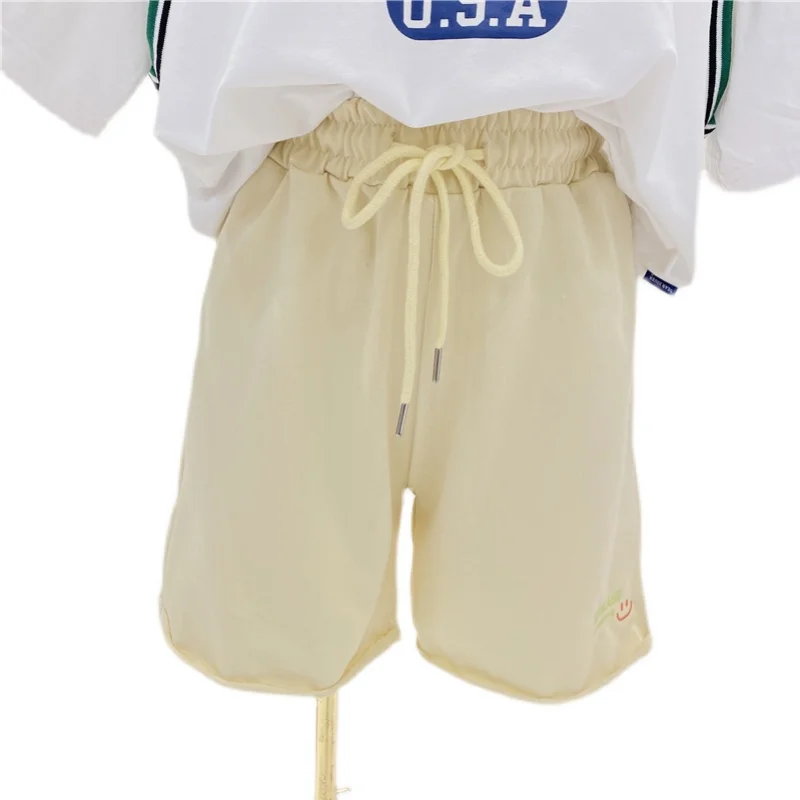 

Elastic Waist Casual Shorts Women's Summer New Korean Style Sense of Design Slimming Wide Leg Pants Loose Track Pants Trendy