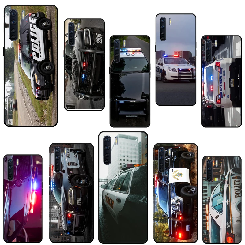 Чехол полицейская машинка для OPPO A96 A76 A16 A94 A74 A54 A77 A17 A52 A72 A91 A93 A5 A9 A31 A53 A57s |