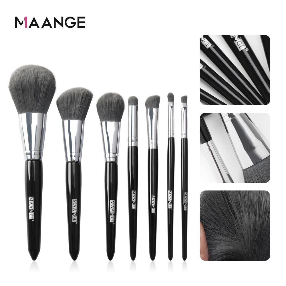 Набор кистей для макияжа MAANGE 7 шт. высококачественные кисти из синтетического