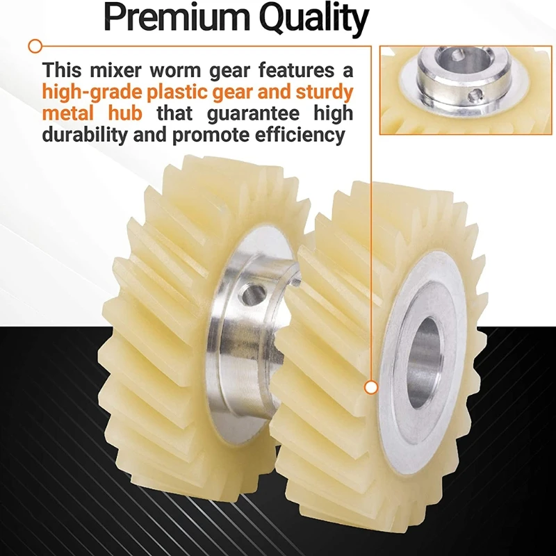 

W10112253 Mixer Worm Gear Replacement Part Replace WPW10112253 4162897 4161531 4169830 1206513 AH1491159 for Kitchen Aid A0NC