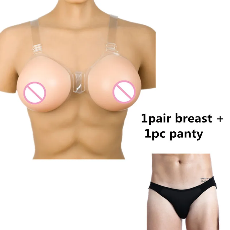 Набор силиконовых трусов Ladyboy нижнее белье Реалистичная силиконовая форма груди
