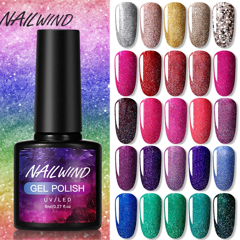 Гибридный лак Nailwind неоновый Гель для ногтей маникюрный набор дизайна базовое
