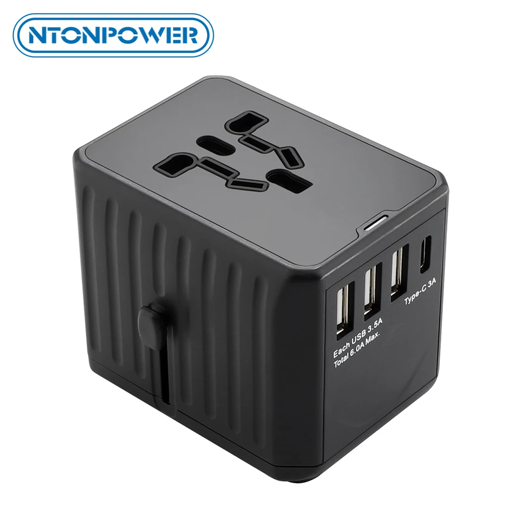 Адаптер питания NTON для путешествий универсальный адаптер зарядное устройство
