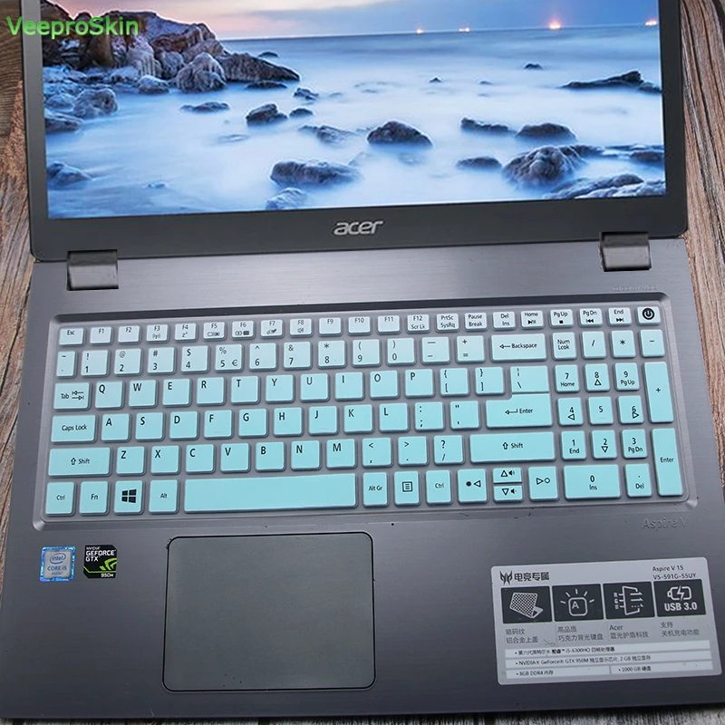 Силиконовая накладка на клавиатуру для Acer Aspire 5 A315 41G 3 a315 51G 21 31 41 15 6 дюймов|Чехлы