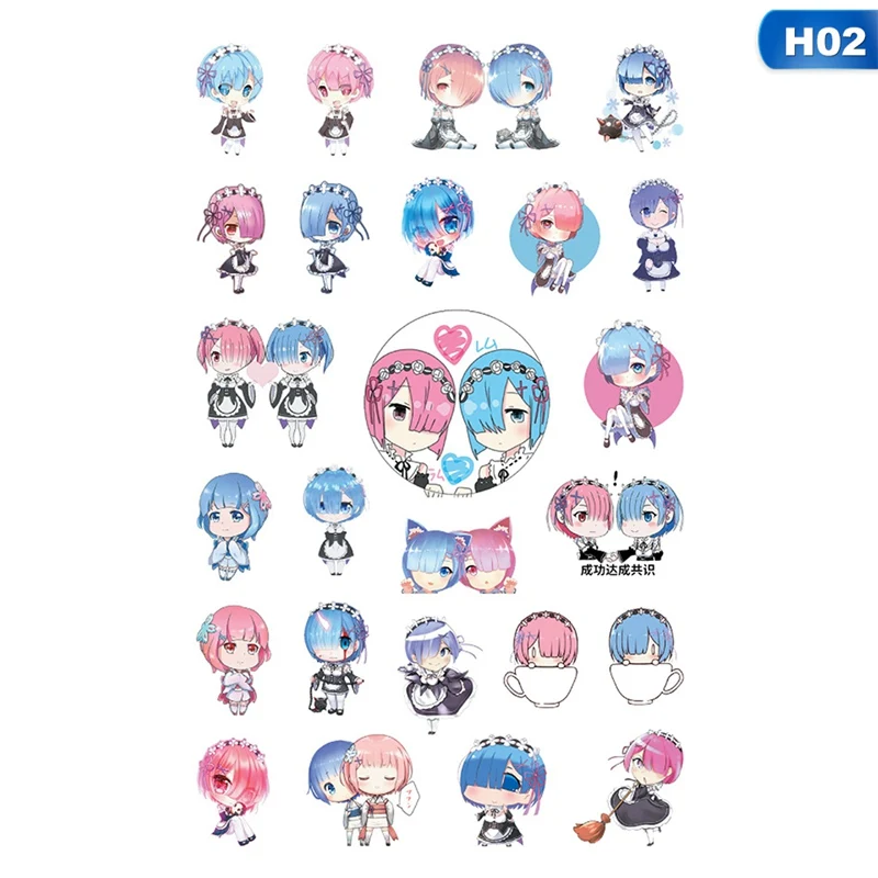 

Anime Stickers Cartoon Pvc Stickers Scrapbook Laptop Skateboard Sticker Kids Toys Stickers Pack Ghost Blade