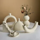 Нордическая Минималистичная керамическая ваза, украшения для дома, ремесла, гостиная, кабинет, цветочный горшок, художественная ваза, украшения для дома, подарки