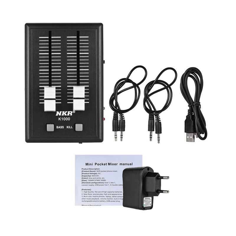 Портативный 3 5 мм аудио звуковой миксер Карманный Миксер для мобильного телефона