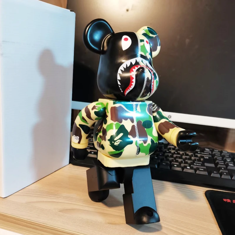 

11inch Bearbrick400% BE@RBICK Blocks Shop Decoration BAP Camouflage Action Model Figures Gifts Collectible Toys To Friends