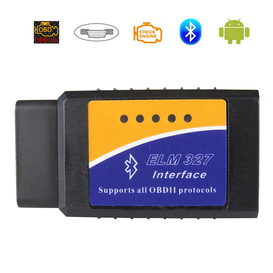 ELM327 Bluetooth V1.5 OBD2 автомобильный диагностический сканер для Android ELM 327 V 1,5 Bluetooth2.0 OBD 2 II считыватели кодов диагностические инструменты