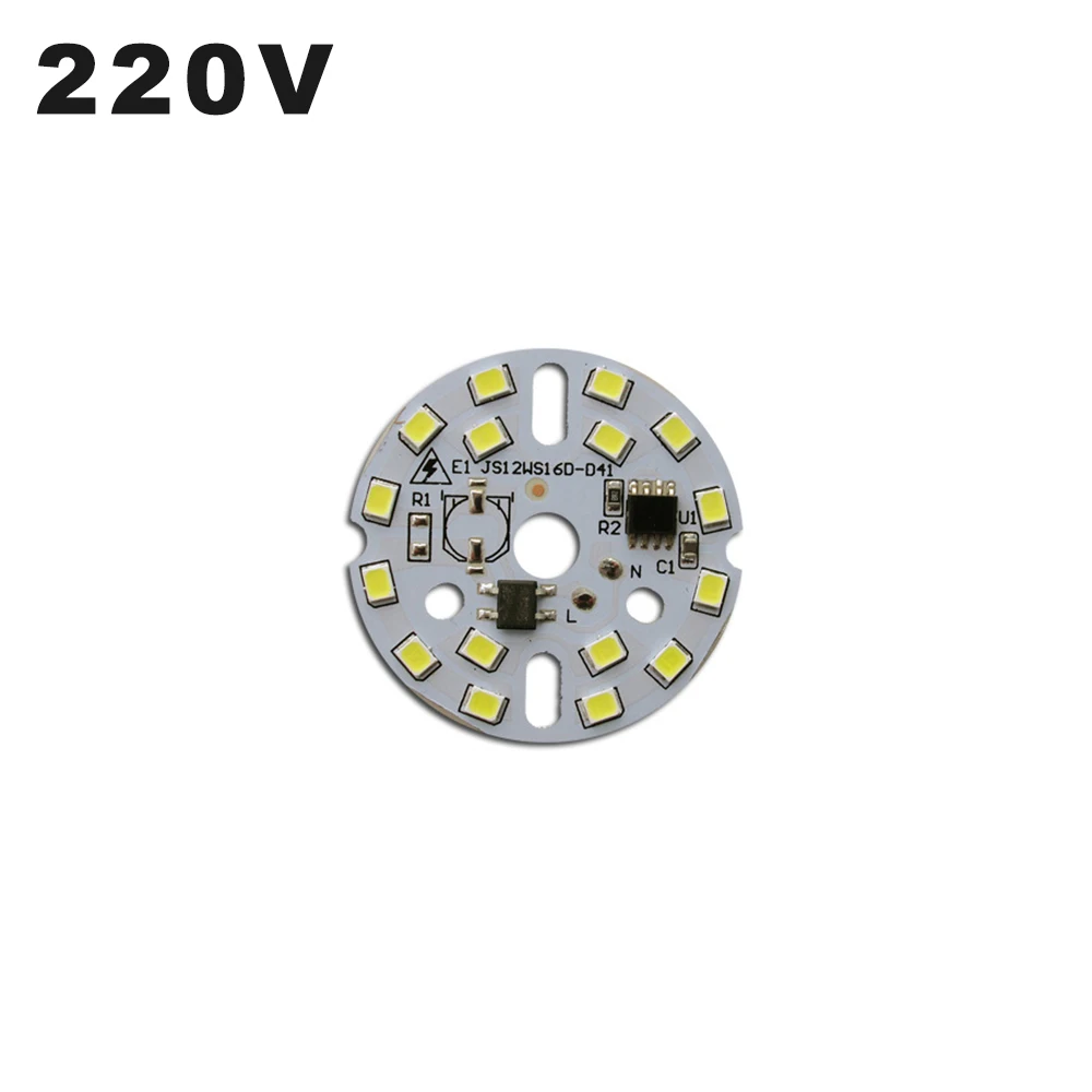 Светодиодные чипы SMD2835 5 шт./лот 220 В переменного тока 3 Вт 7 9 12 | Лампы и освещение