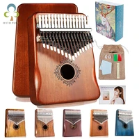 kalimba thumb piano 17 keys portable mbira finger piano gifts for kids and adults beginners high quality musical instruments yjn