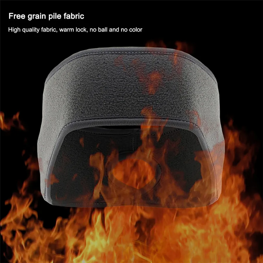 Зимняя теплая шапка наушники унисекс спортивный велосипед лыжный флис защита