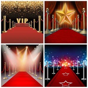 Laeacco сценический фон для фотосъемки красный ковер VIP вечерние Золотой горошек детский портрет фото фон фотосессия Фотостудия