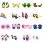 Пляжные вечерние Новинка фрукта ананаса Фламинго солнцезащитные очки Фламинго вечерние украшения Гавайская смешные очки товары для праздника