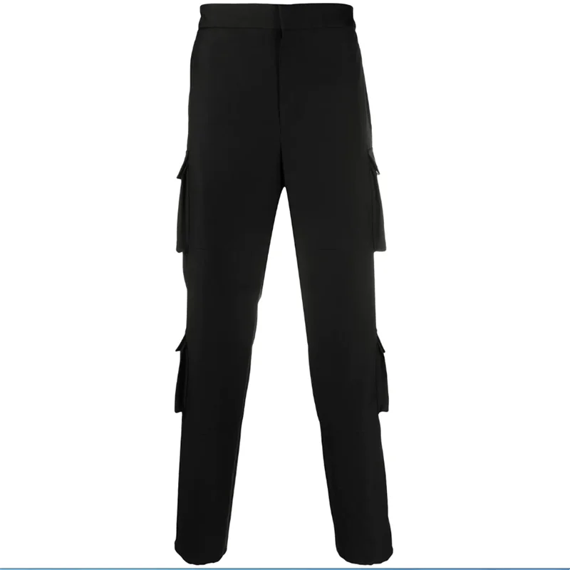 The spring and autumn new trend straight tube handsome trousers young men's casual trousers pure color popularity trousers