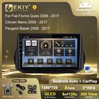 Автомагнитола EKIY на Android для Fiat Fiorino Qubo 2008-2017 для Citroen Nemo 2008-2017 для Peugeot Bipper 2008-2017 Navi GPS Stereo