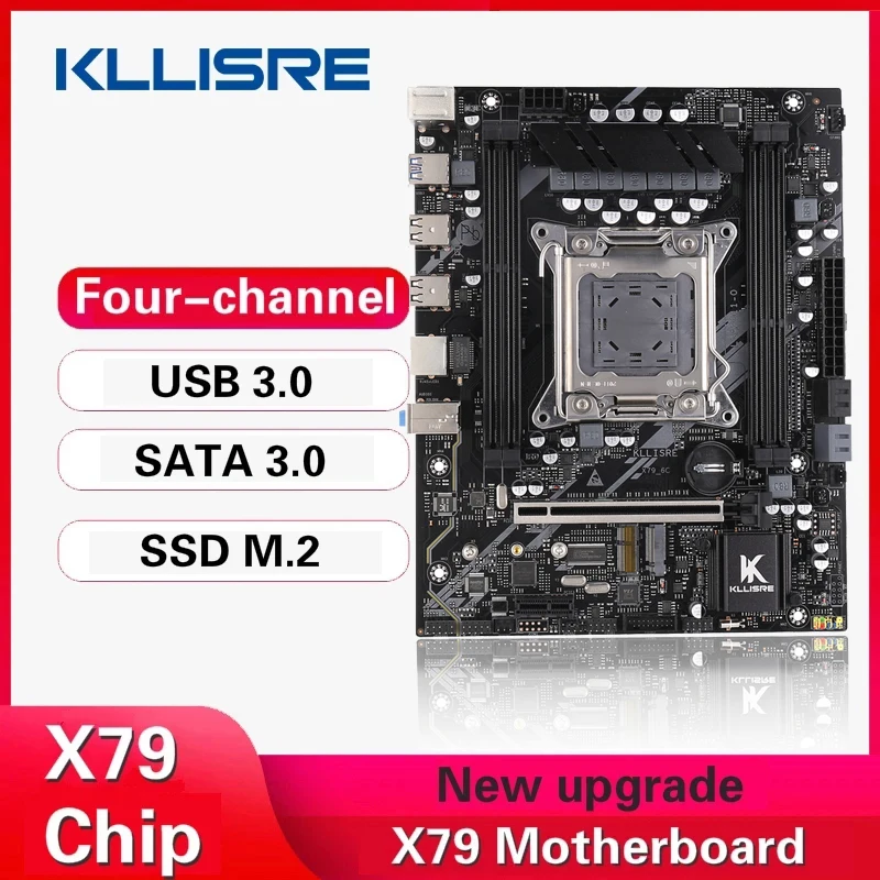 Комплект материнской платы Kllisre X79 3 0 LGA 2011 E5 2650 V2 CPU 4*4 Гб памяти DDR3 1333 ECC RAM |