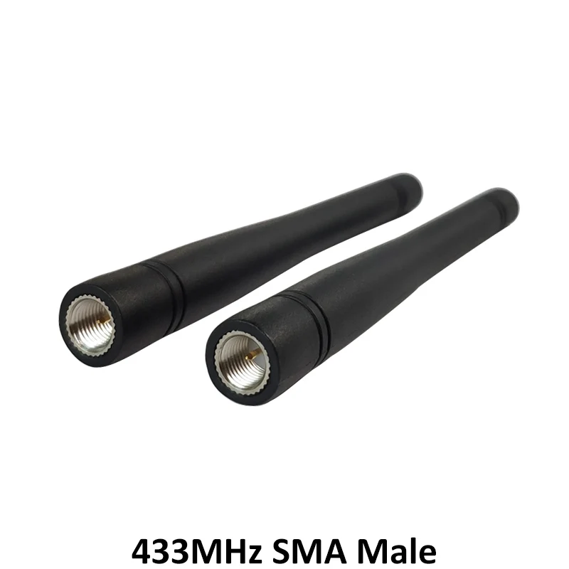 Антенна 433 МГц 2 шт. антенна с коннектором 3 дБи SMA типа папа направленная + 21 см