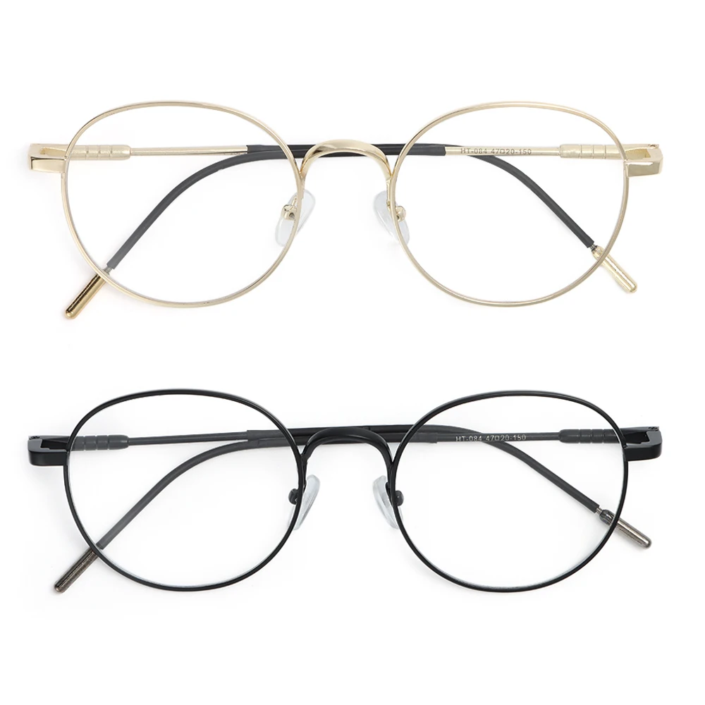 Модные металлические очки круглые винтажные солнечные плоское зеркало в раме