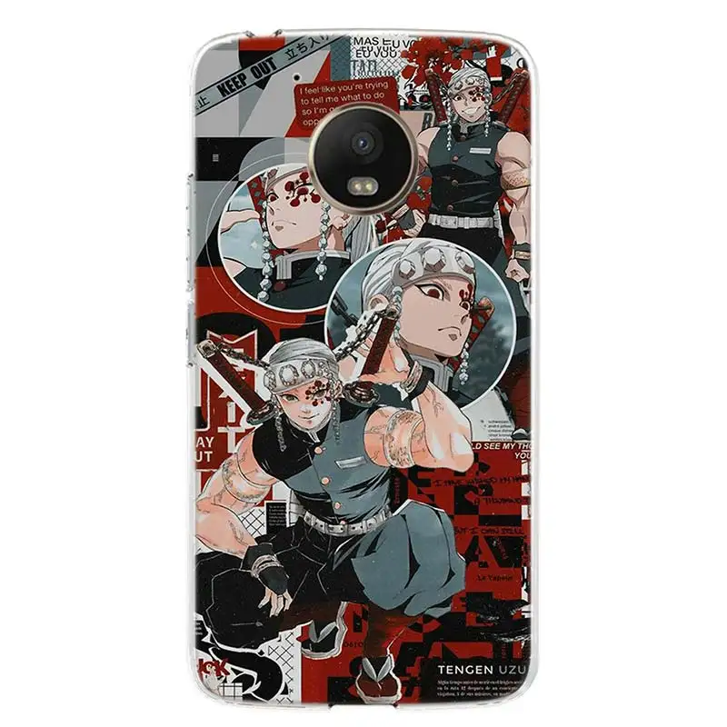 kimetsu no yaiba demon slayer anime phone case for motorola g9 play g8 plus g30 g7 power capa moto one vision fusion g6 g5 e6 e5 free global shipping