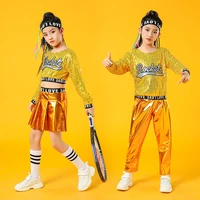2021 new children dance costume jazz wear new style sequin hip hop dance jazz kids dance competitions performance stage clothing
