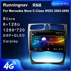 Android 1098 для Mercedes Benz C-Class W203 C200 C320 C350 CLK W209 Автомагнитола мультимедийный видеоплеер навигация GPS RDS