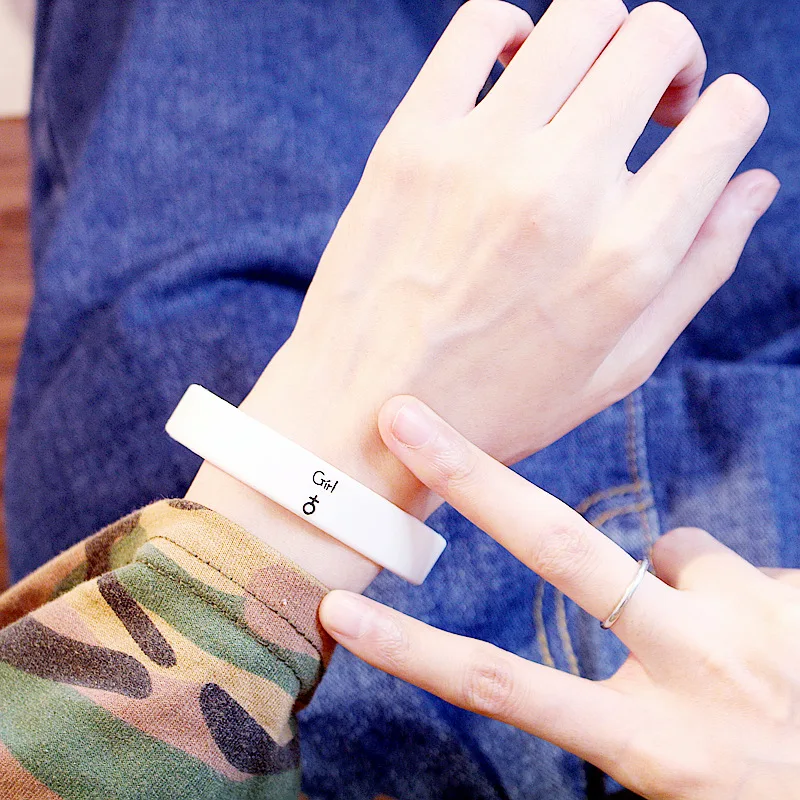 Модный силиконовый браслет для влюбленных пар подарок женщин и мужчин Резиновый