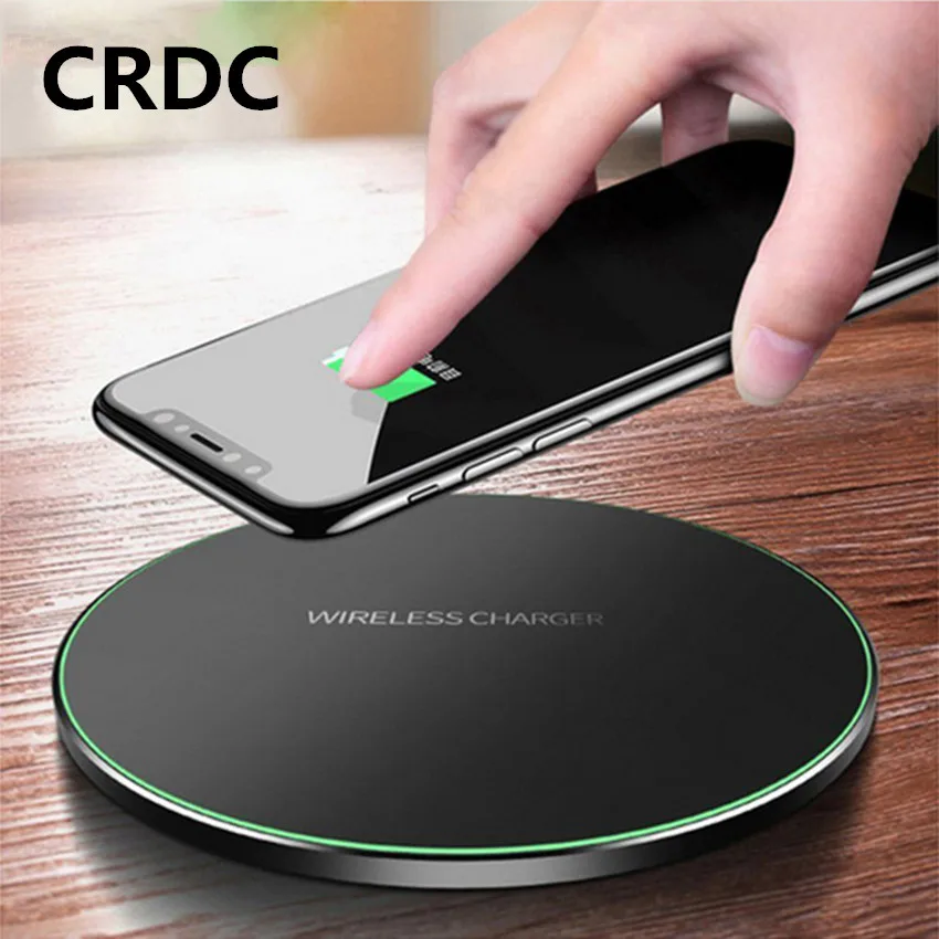 CRDC Qi Беспроводное зарядное устройство 10 Вт QC 3 0 быстрое для телефонов iPhone Samsung Xiaomi