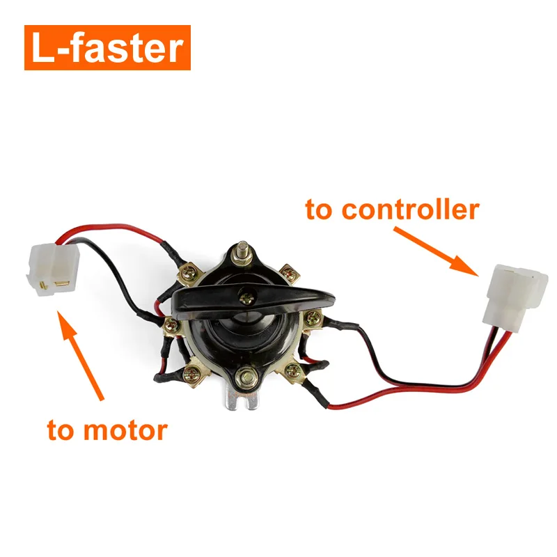 Электрический трехколесный велосипед щетка мотор обратный переключатель 18A