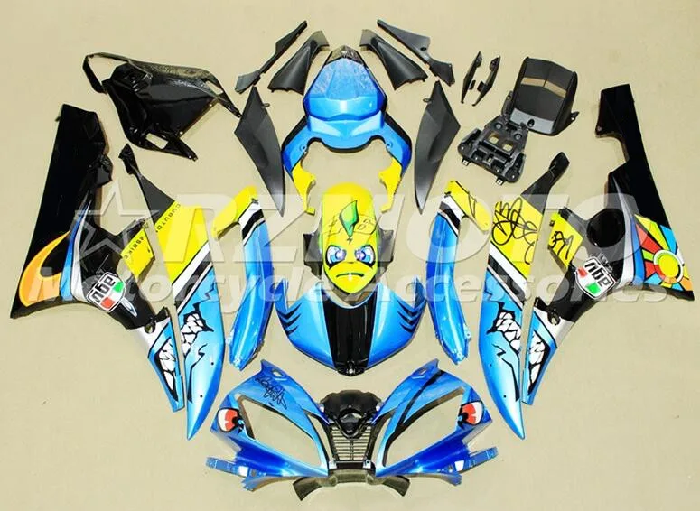 

Новый комплект обтекателей, пригодный для Yamaha YZF 600 R6 06 07 YZF-R6 2006 2007, набор обтекателей из АБС-пластика для мотоциклов, изготовленный на заказ, ...