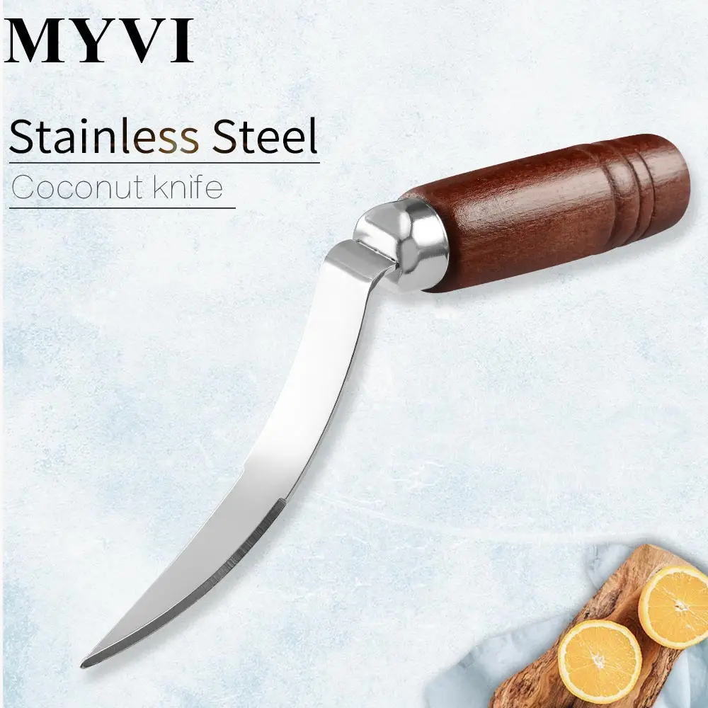 MYVI открывалка для кокоса нож отделения кокосовых скорлуп из нержавеющей стали