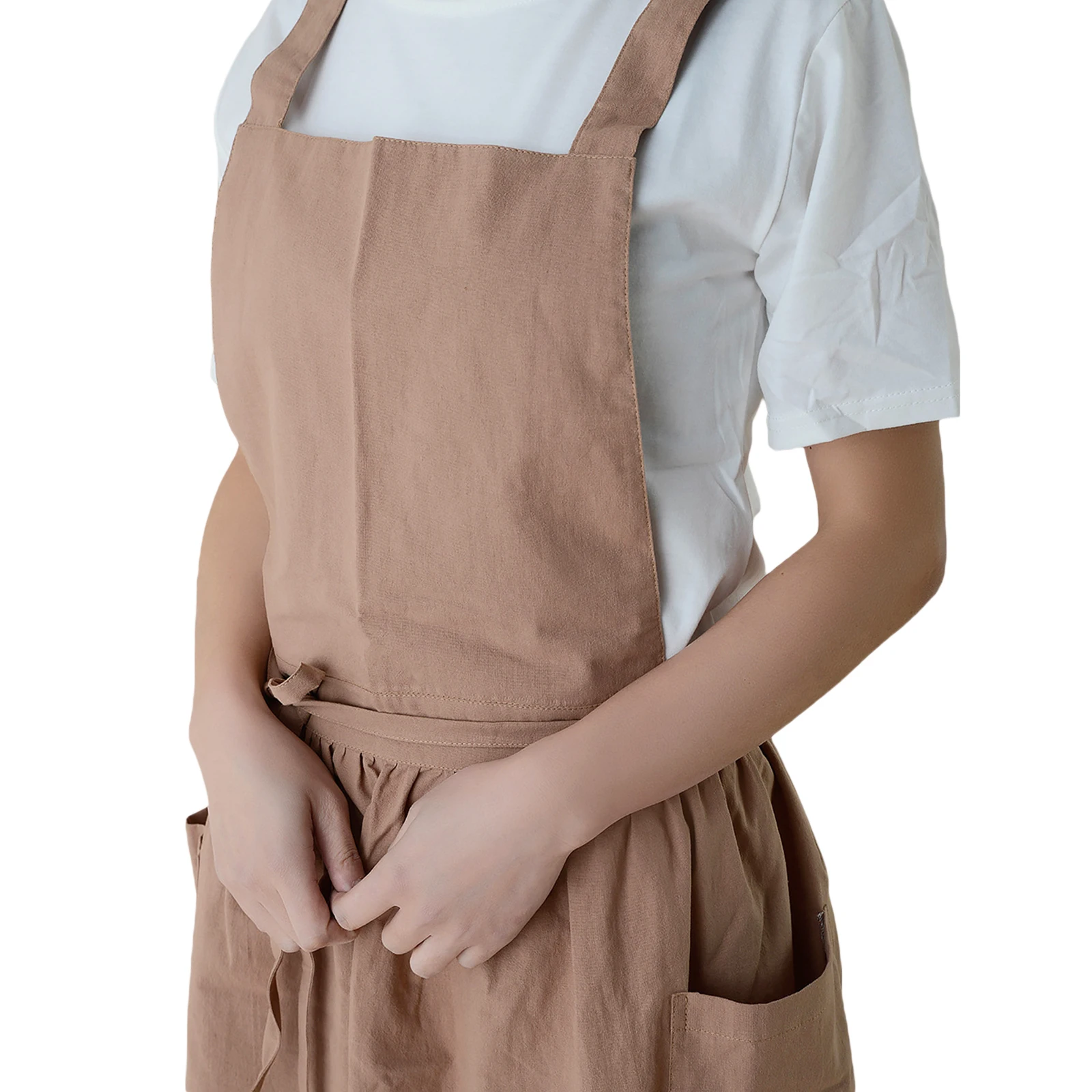 Домашняя кухонная хлопковая жилет фартук товары для кафе в скандинавском стиле