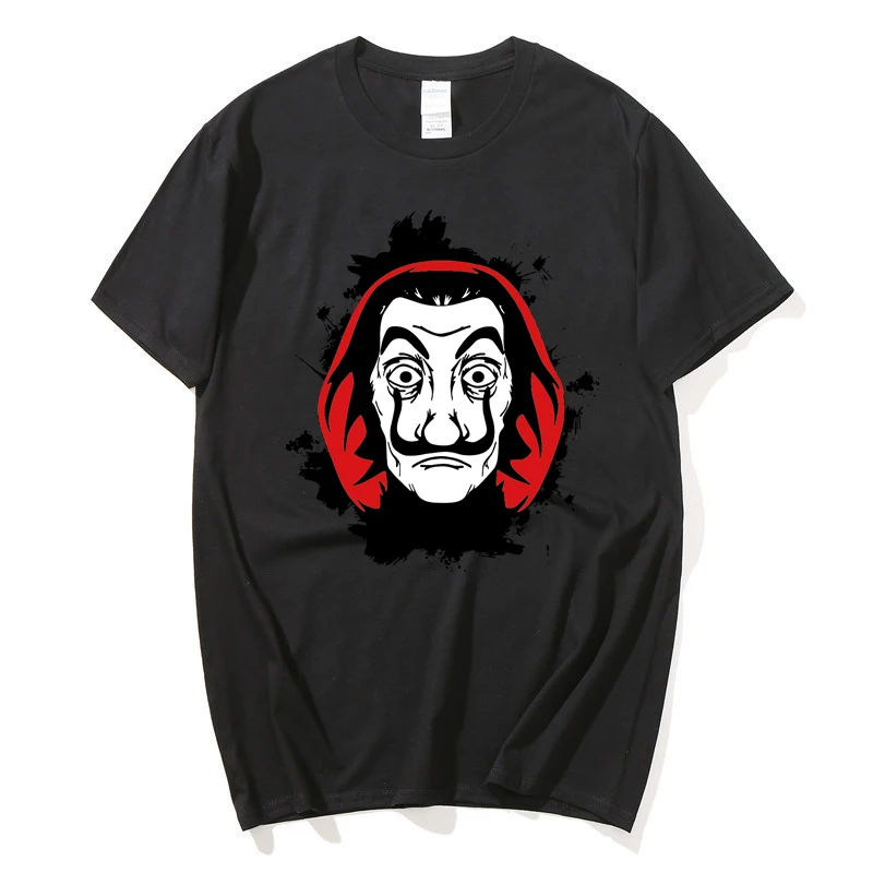 

Clown cartoon printing men's T-shirt summer new breathable T-shirt simple fashion clothing O-neck cotton top for men