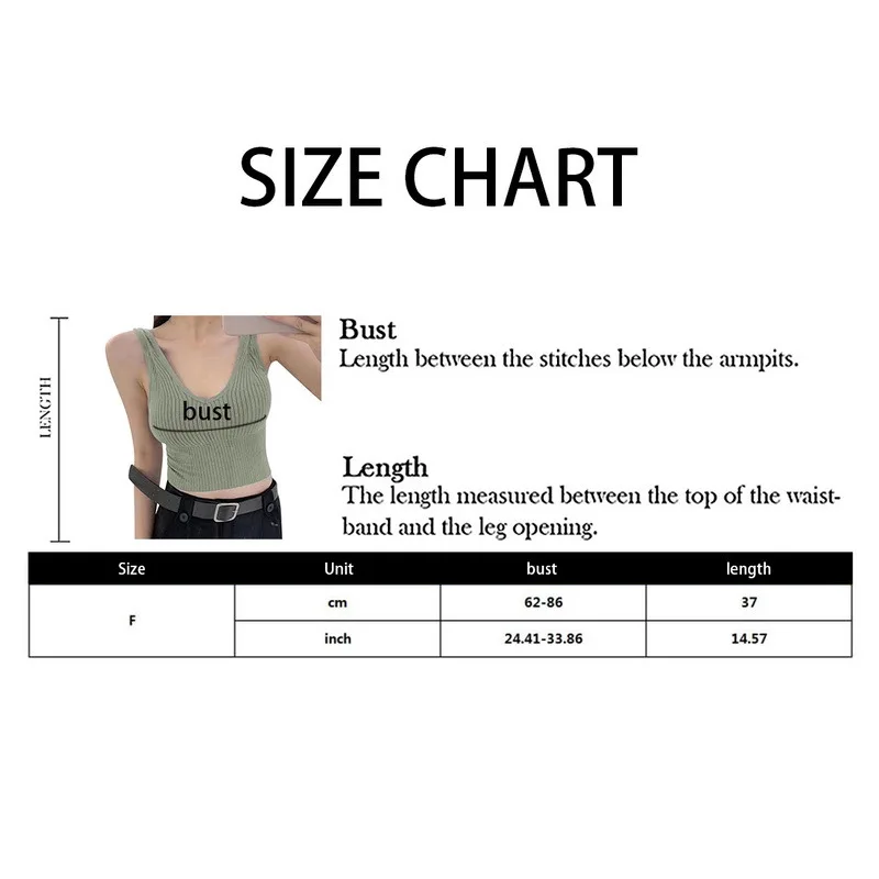 

Ladies Fashion Slim Stretch Knitted Beauty Back Solid Color V-neck Camisole With Chest Pad Underwear 2021 Fashion New Vest
